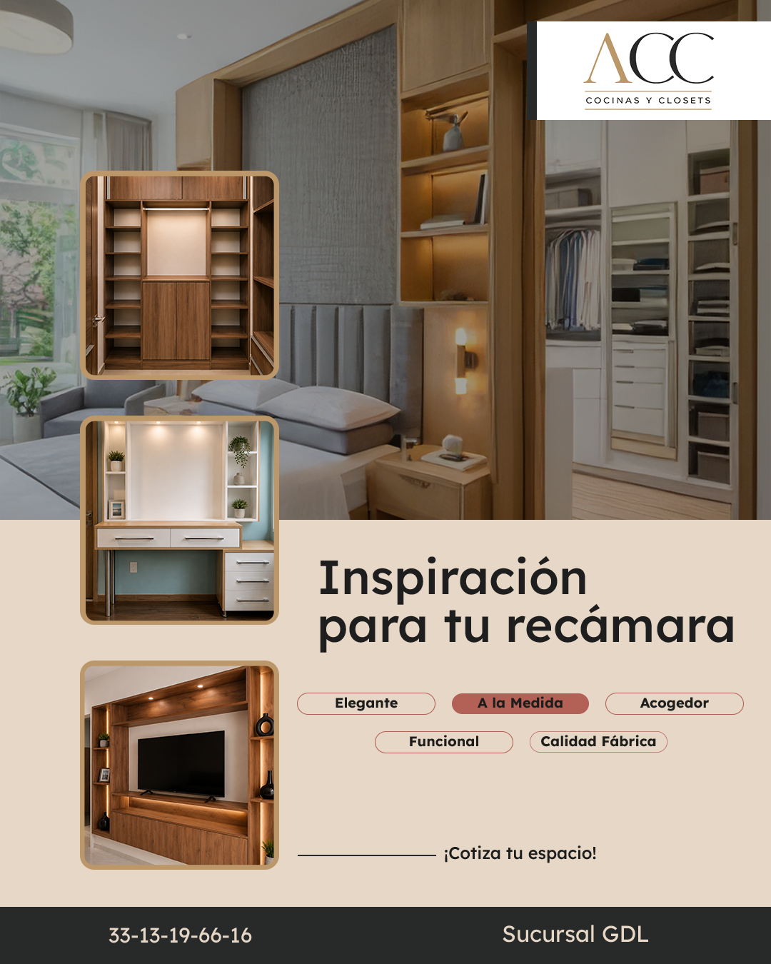 Inspiración para tu recámara — ACC Cocinas y Closets