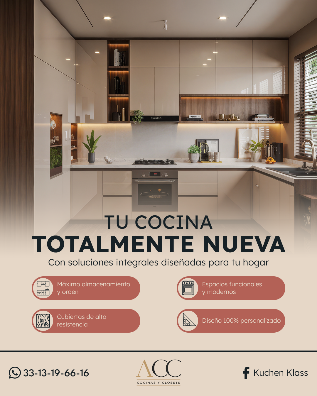 ACC Cocinas y Closets — pieza adicional